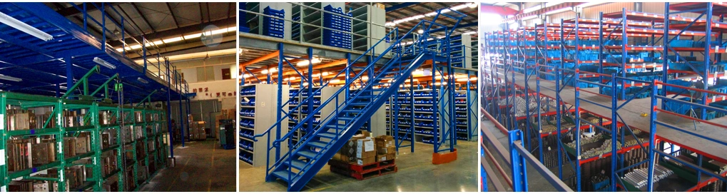 Warehouse Heavy Duty Multi Shelves Racking System Steel Mezzanine Storage Shelf Rack