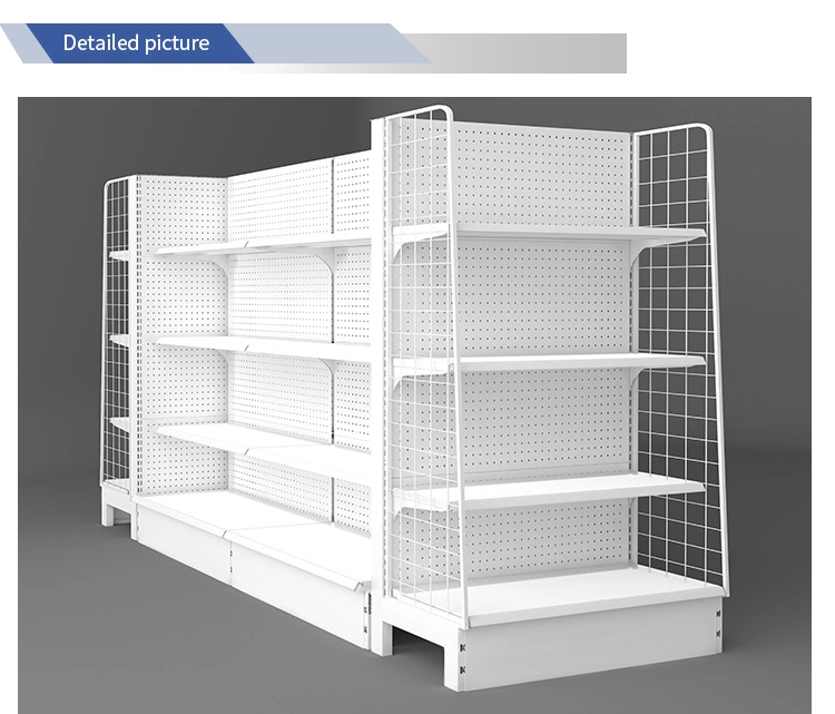 Hot Sale Customized Heavy Duty Metallic &Wooden Supermarket Shelves Gondola Accessories