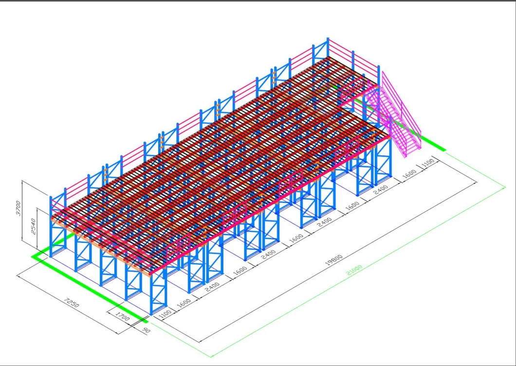 Customized 5 Layer Steel Plate Storage Carton Flow Rack, Metal Warehouse Slide Rack