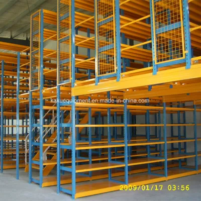 Rayonnage mezzanine à usage intensif pour le stockage en entrepôt industriel