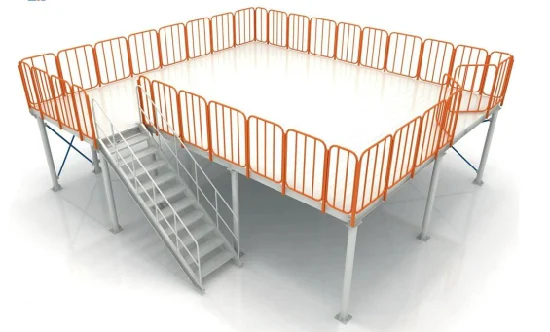 Le support en acier de plancher de mezzanine de plate-forme d'entrepôt d'industrie a soutenu le support de mezzanine